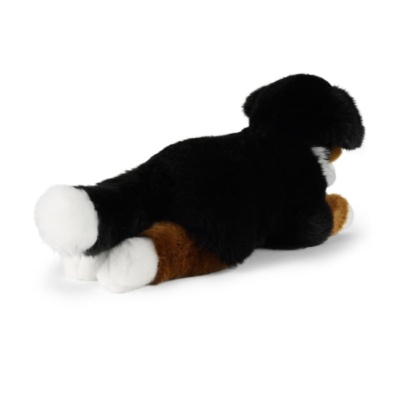 Rappa - Plush realistic Bernese Mountain Dog mascot lying 34 cm Eco-Friendly 4