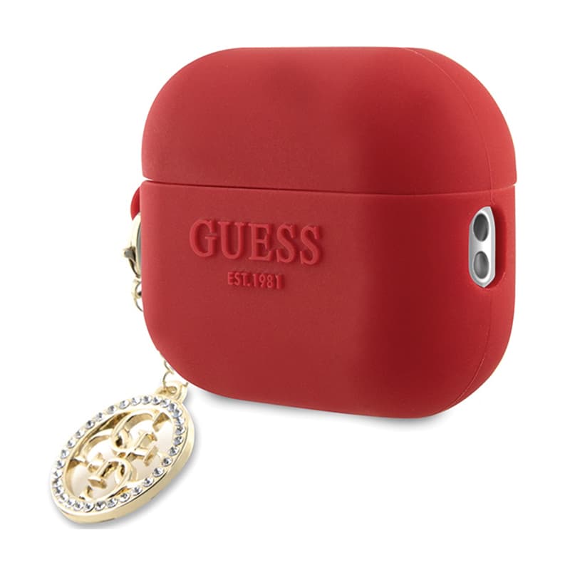 Guess 3D Rubber 4G Diamond Charm - AirPods Pro 2 Case (Red) 3