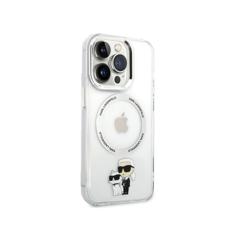 Karl Lagerfeld IML NFT Karl & Choupette MagSafe - Case for iPhone 13 Pro (Transparent) 4