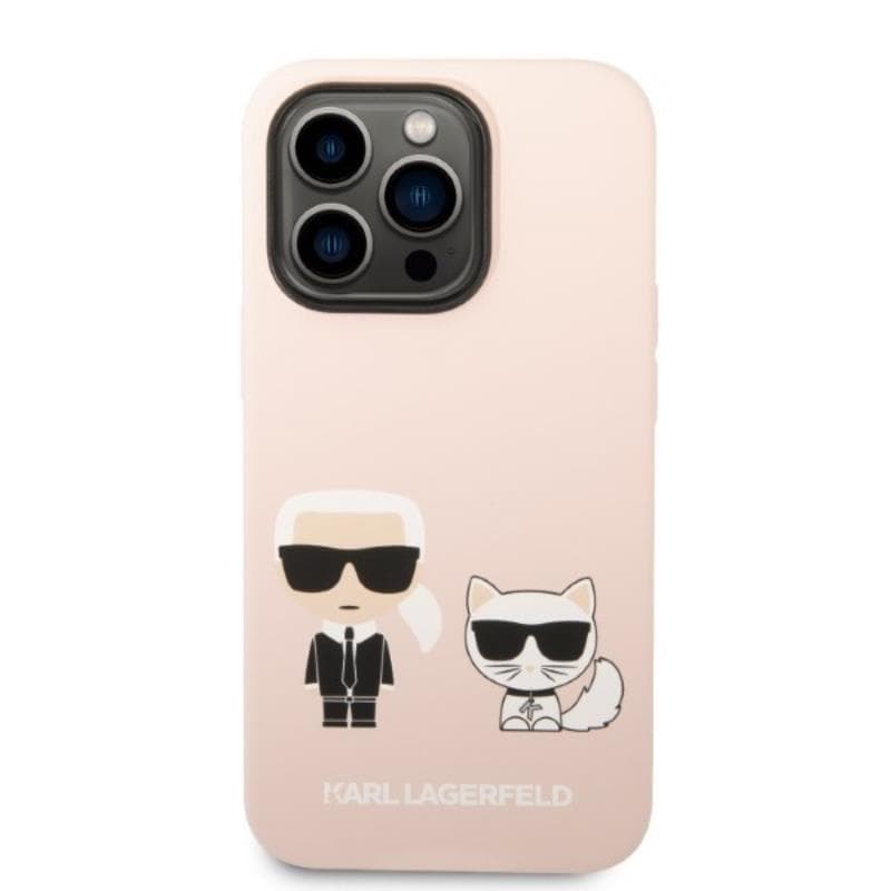 Karl Lagerfeld Liquid Silicone Karl & Choupette MagSafe - Case for iPhone 14 Pro Max (Pink) 3