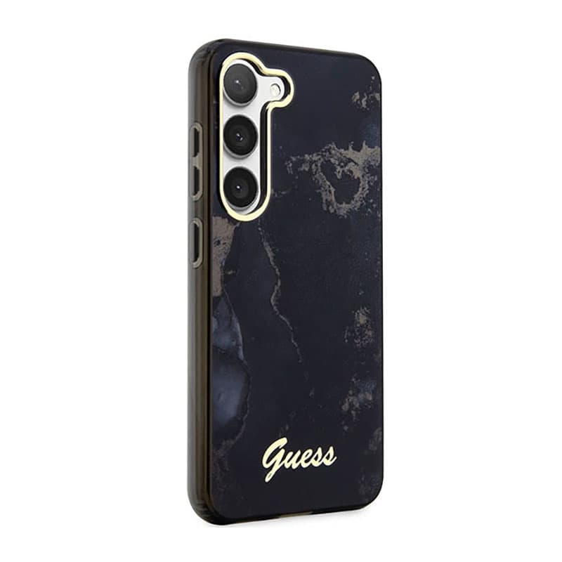 Guess Golden Marble Collection - Case for Samsung Galaxy S23+ (Black) 4