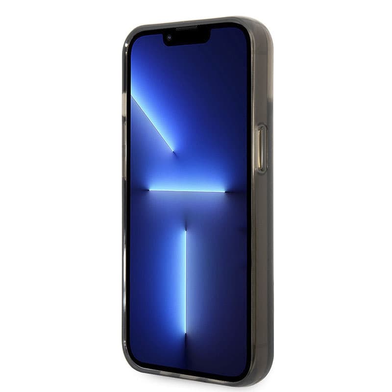 Karl Lagerfeld Liquid Glitter Translucent Elongated Logo Case - Case for iPhone 14 Plus (Black) 4
