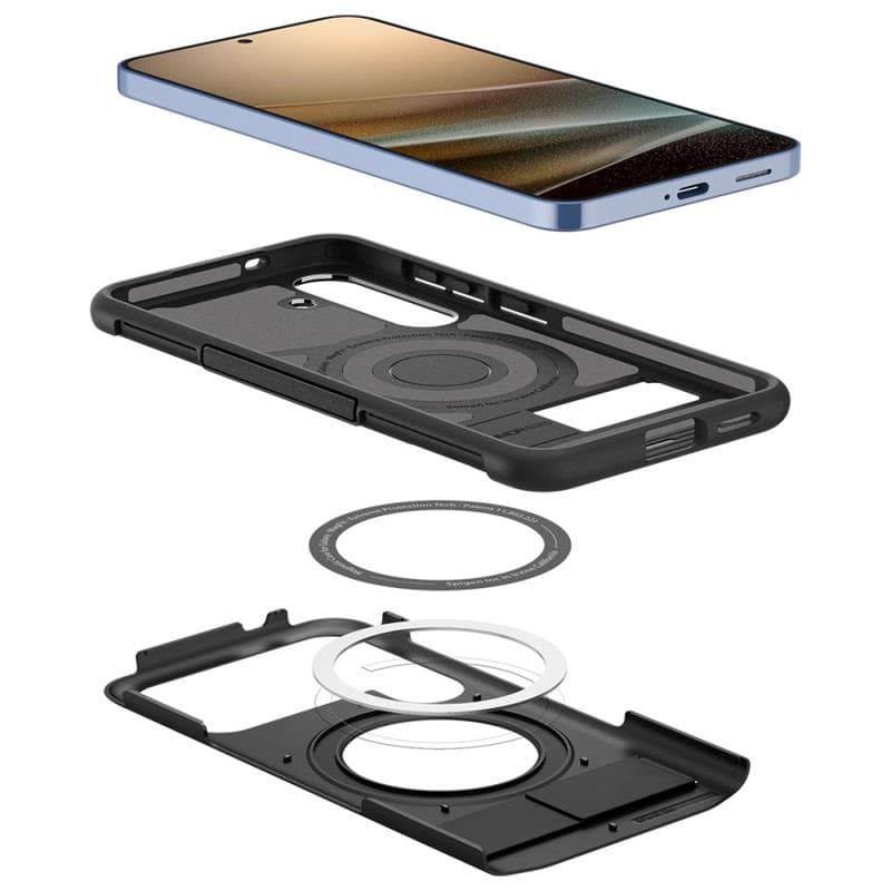Spigen Slim Armor MagSafe - Case for Samsung Galaxy S25 (Black) 5