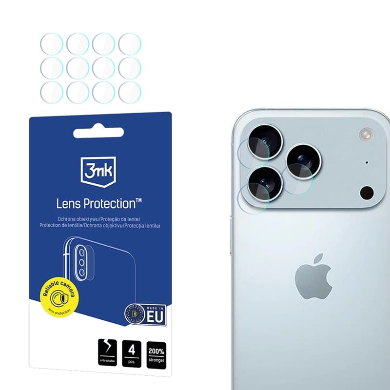 3mk Lens Protection - Camera Lens Glass for iPhone 17 Pro (4 sets) 1
