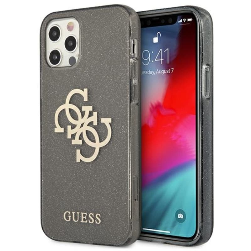 Guess Glitter 4G Big Logo - Case for iPhone 12 Pro Max (Black) 1