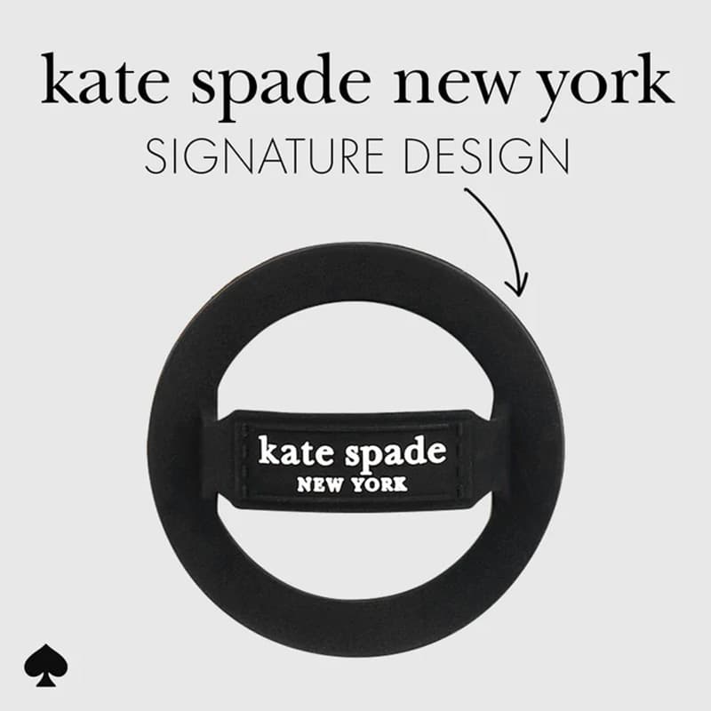 Kate Spade New York Magnetic Loop Grip - MagSafe Finger Holder (Black) 6