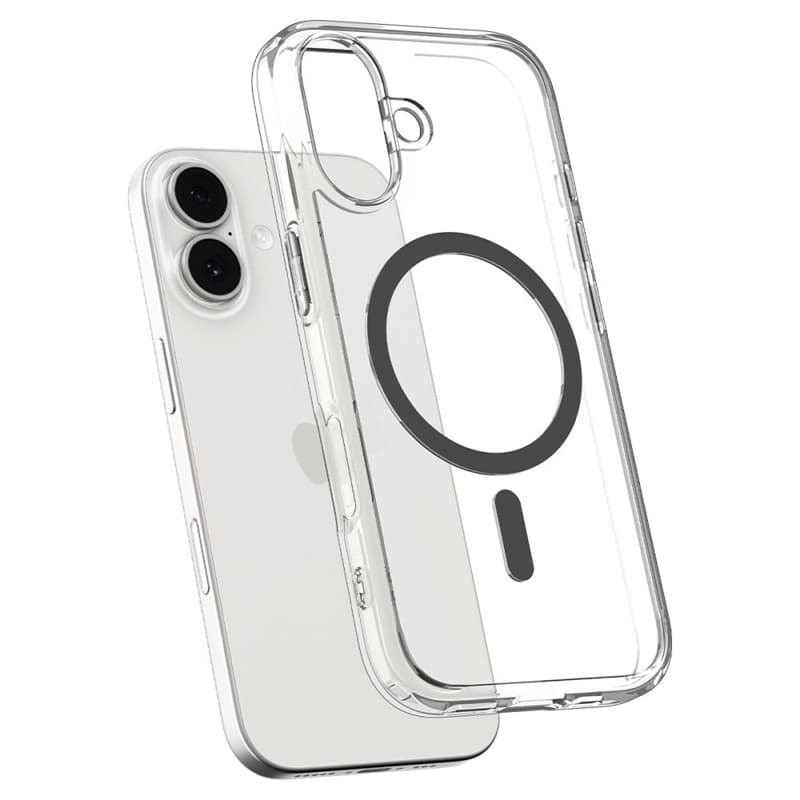 Spigen Ultra Hybrid Mag MagSafe - Case for iPhone 17 (Clear/Graphite)   5