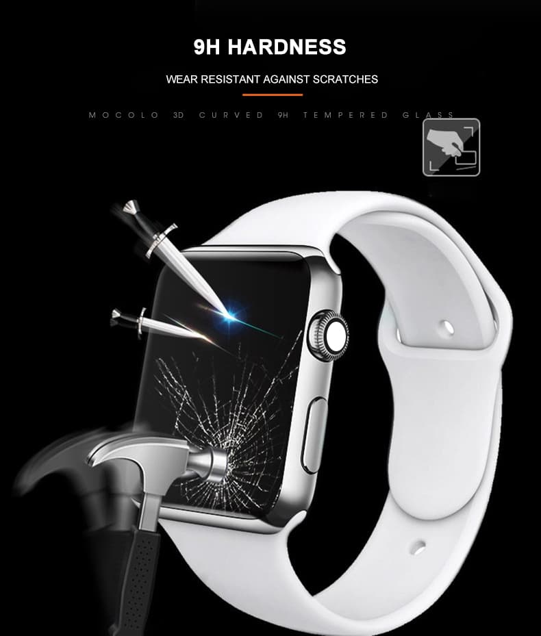 Mocolo 3D Glass Full Glue - Protective Glass for Apple Watch 7/8 screen 45 mm 7