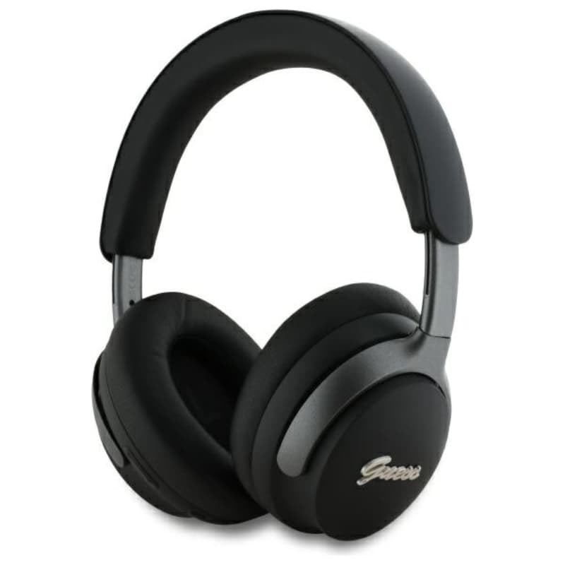 Guess Metal Script Logo - Wireless Over-Ear Bluetooth Headphones ANC + ENC (black)