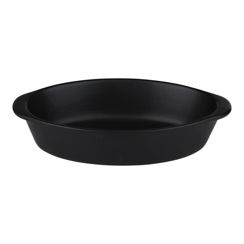 Alpina - Ceramic Oven Dish, Oval, 20x12x5 cm, 470 ml (Black) 2