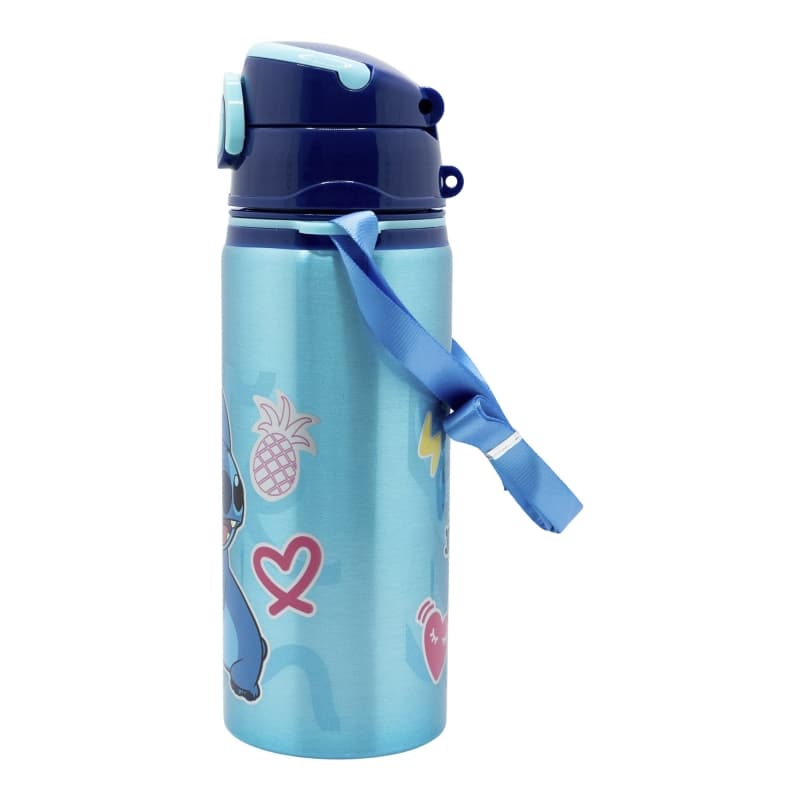 Disney Stitch - Aluminum Water Bottle with Straw and Strap 730 ml 2