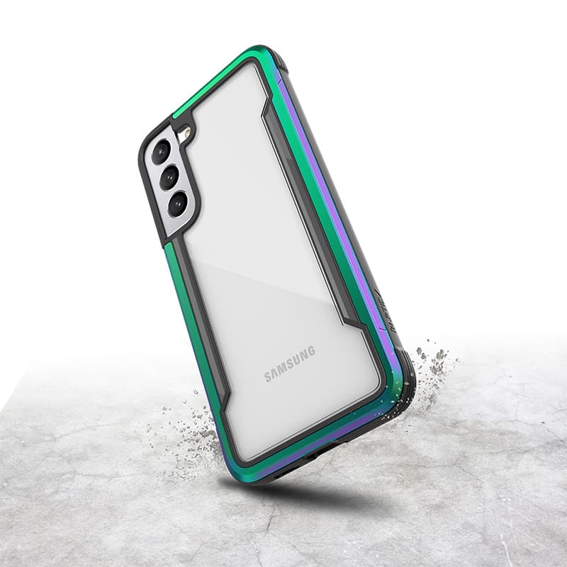 X-Doria Raptic Shield Pro - Case for Samsung Galaxy S22+ 5G (Antimicrobial Protection) (Iridescent) 2
