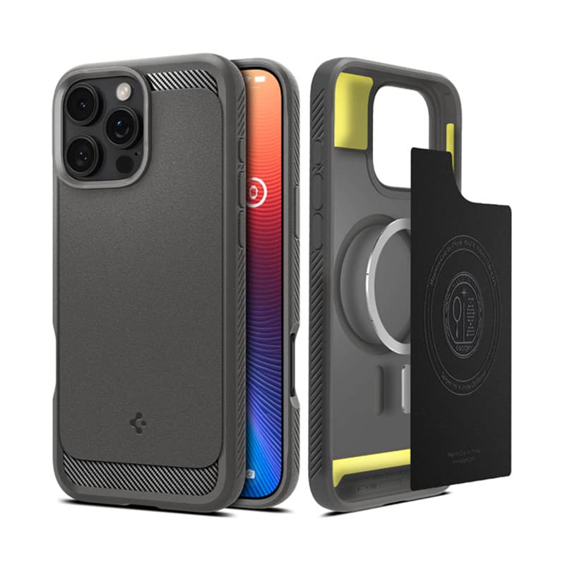Spigen Rugged Armor Mag MagSafe - Case for iPhone 16 Pro (Gray) 2