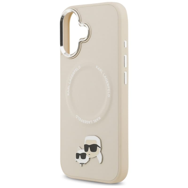 Karl Lagerfeld Karl & Choupette Pins MagSafe - Case for iPhone 17 (beige) 6