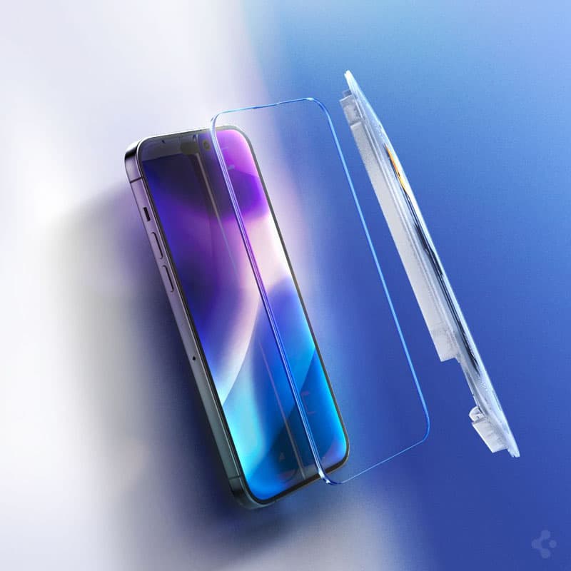 Spigen Glas.TR EZ Fit 2-Pack - Tempered glass for iPhone 14 Pro Max 2 pieces 2
