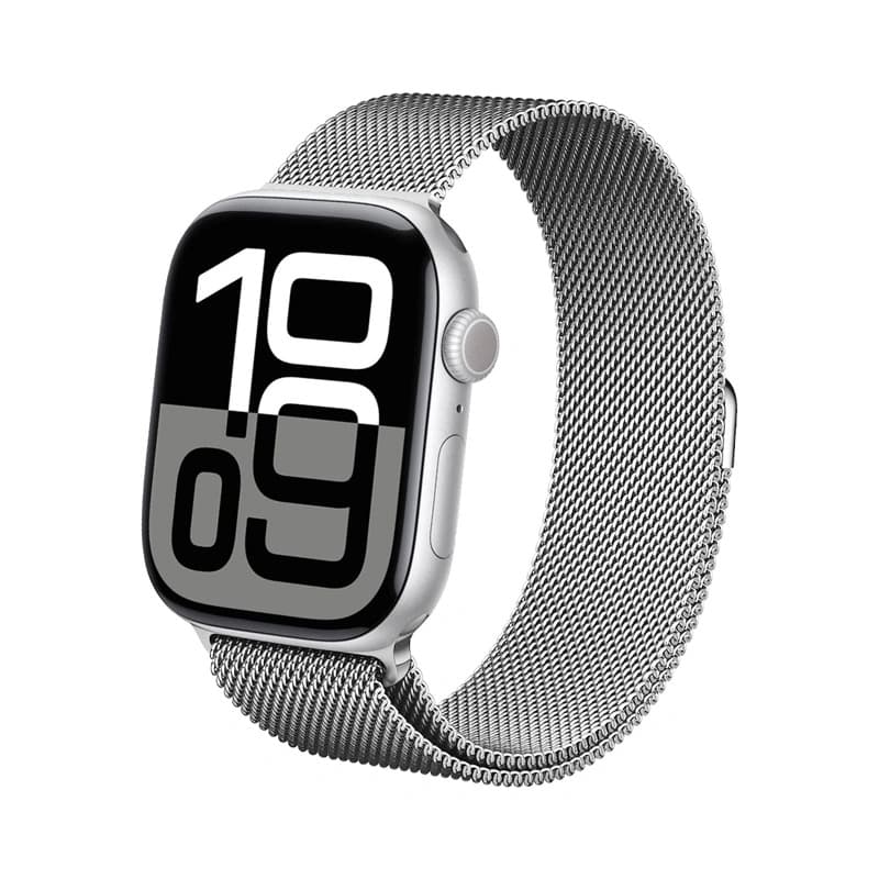Crong Milano Steel - Stainless Steel Strap for Apple Watch 38/40/41/42 mm (Silver) 1