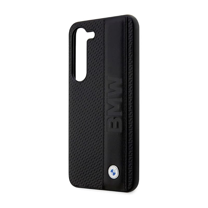 BMW Leather Textured & Stripe - Case for Samsung Galaxy S23+ (Black) 6