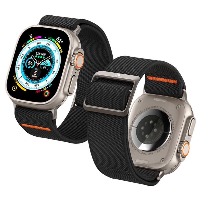 Spigen Fit Lite Ultra - Strap for Apple Watch 42/44/45/49 mm (Black) 3