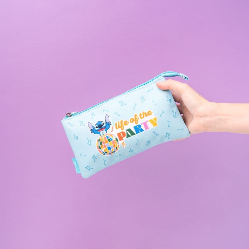 Disney Stitch - 3-compartment pencil case from the Waves collection 7