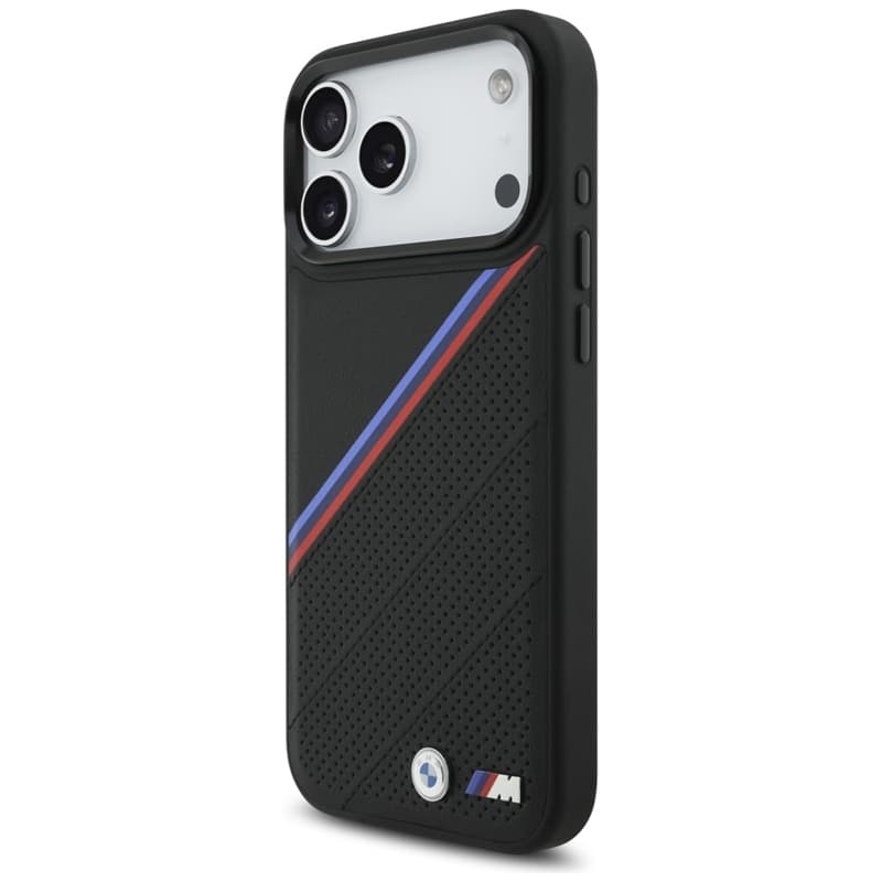 BMW M Tricolor Metal Logo MagSafe - iPhone 17 Pro Max Case (Black) 2