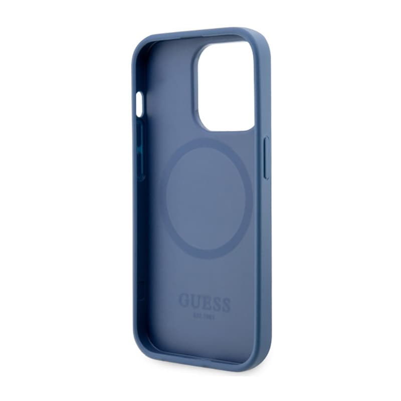 Guess 4G Printed Stripes MagSafe - Case for iPhone 14 Pro (Blue) 7
