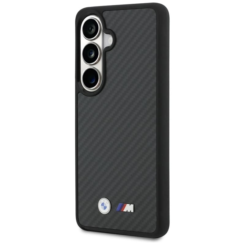BMW M Kevlar Logo MagSafe - Samsung Galaxy S26 Case (Black) 2