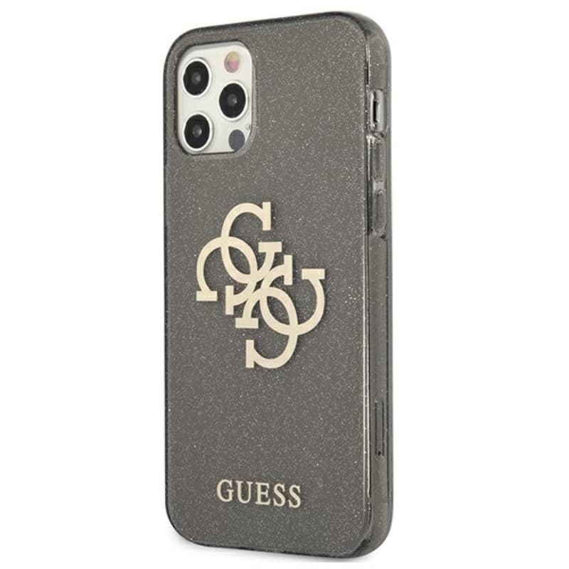 Guess Glitter 4G Big Logo - Case for iPhone 12 Pro Max (Black) 2