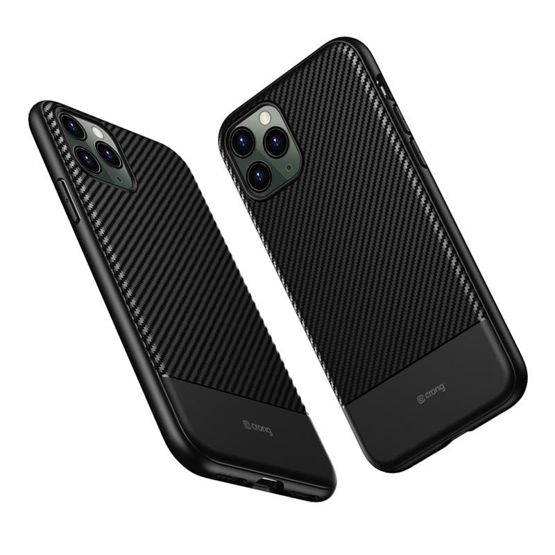 Crong Prestige Carbon Cover - iPhone 11 Pro Case (Black) 3