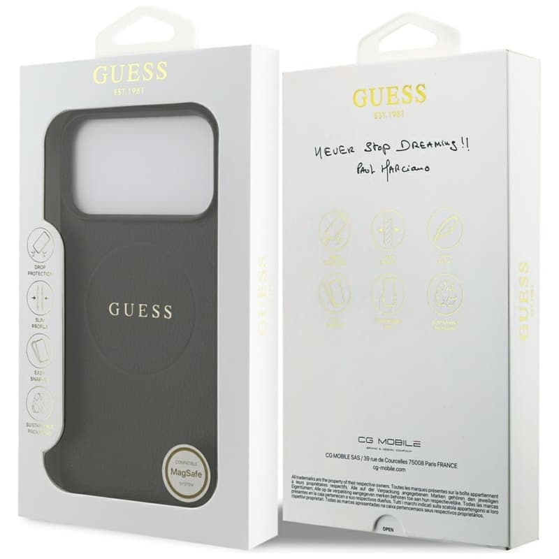 Guess Grained Ring MagSafe - Case iPhone 17 Pro Max (black) 8