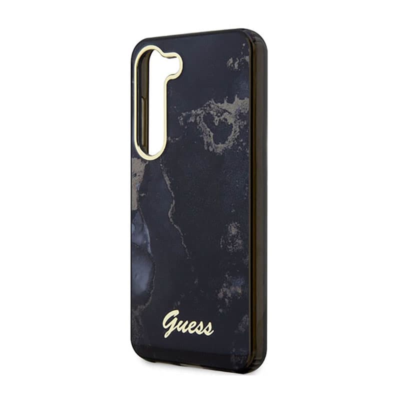 Guess Golden Marble Collection - Case for Samsung Galaxy S23+ (Black) 6