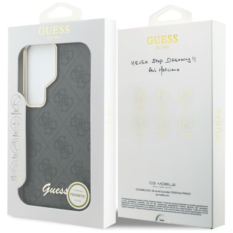 Guess 4G Script MagSafe - Samsung Galaxy S26 Ultra Case (Black) 8