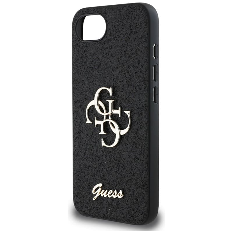 Guess Fixed Glitter Big 4G - Case for iPhone 16e (black) 6