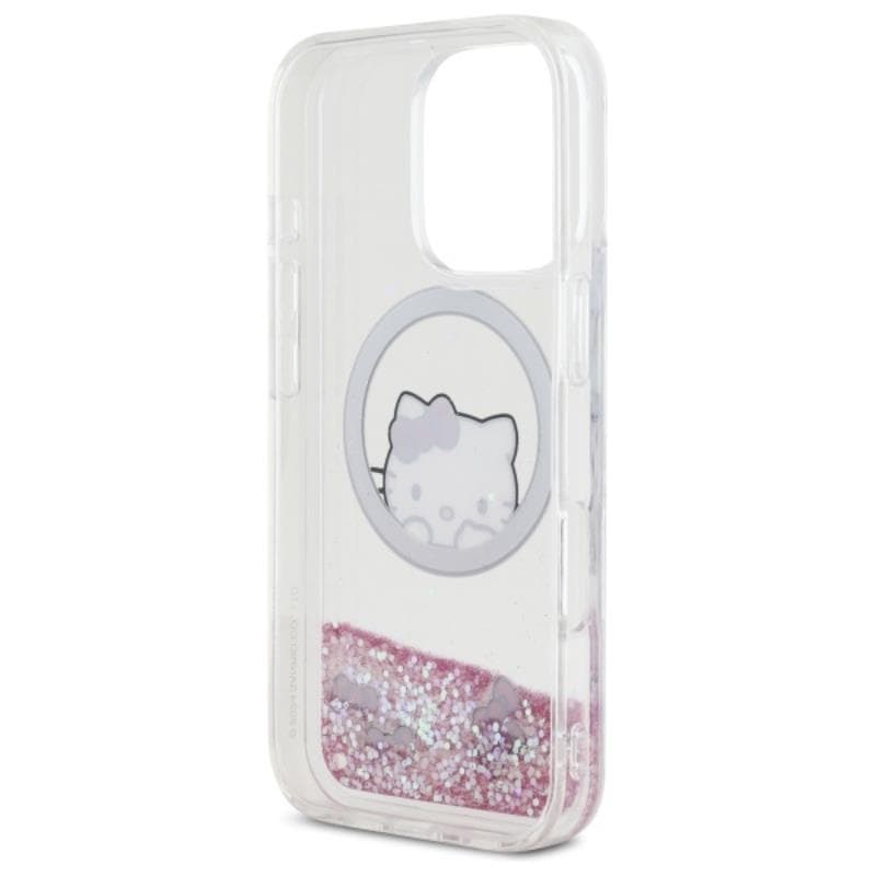 Hello Kitty Liquid Glitter Sweet Kitty Bows MagSafe - Case for iPhone 16 Pro (white) 7