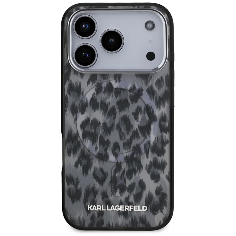 Karl Lagerfeld IML Leopard Pattern MagSafe - Case for iPhone 17 Pro (black) 3