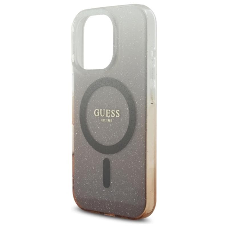 Guess IML Glitter Gradient MagSafe - Case for iPhone 16 Pro Max (Brown) 6
