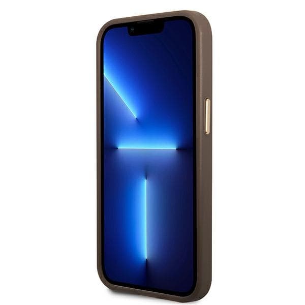 Guess 4G Metal Camera Outline Case - Case for iPhone 14 Plus (Brown) 5