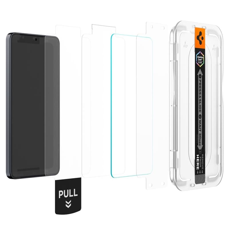 Spigen GLAS.TR EZ Fit Pro AC Anti Reflection 2-Pack - Anti-reflective tempered glass for Samsung Galaxy S26 (2 pcs) 3