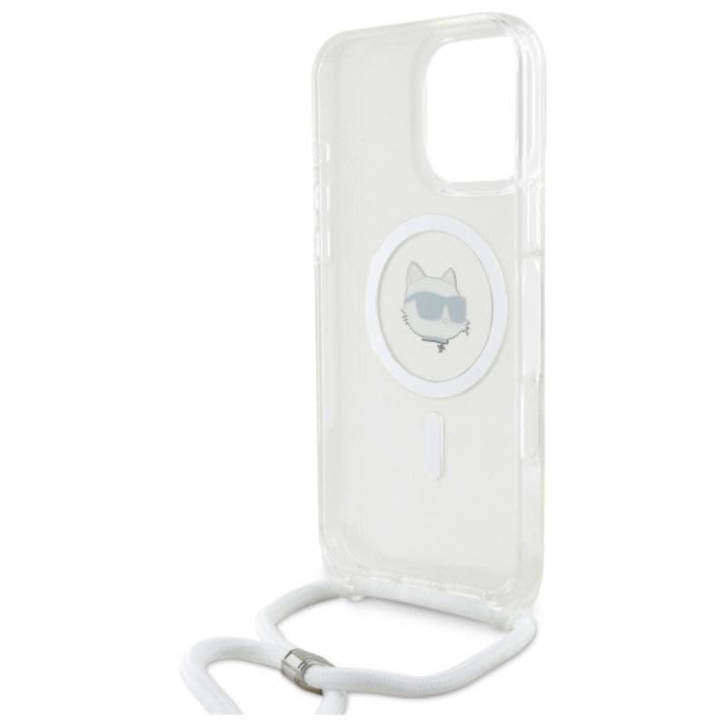 Karl Lagerfeld IML Choupette Head & Cord MagSafe - Case for iPhone 16 Pro (transparent) 6