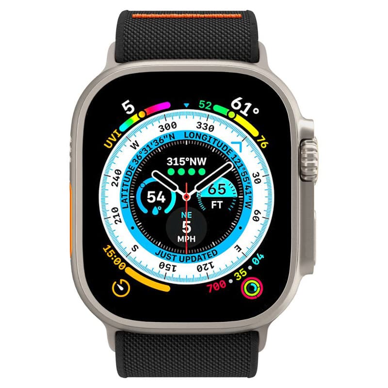 Spigen Fit Lite Ultra - Strap for Apple Watch 42/44/45/49 mm (Black) 4
