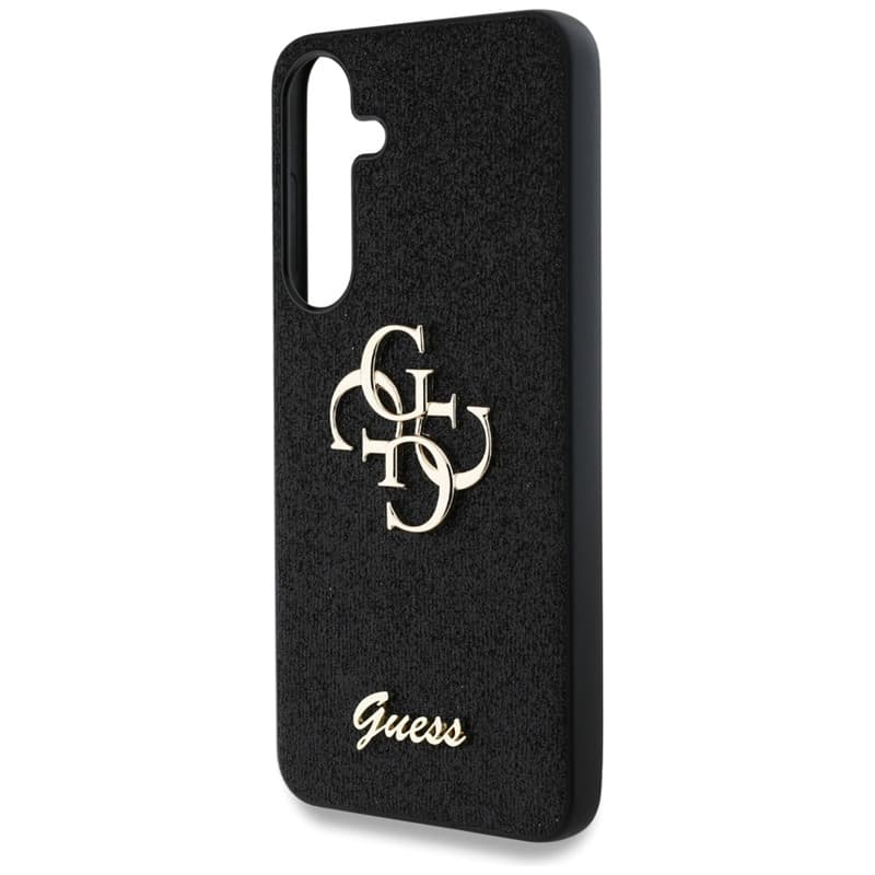 Guess Fixed Glitter Big 4G Metal Logo - Case for Samsung Galaxy S25+ (black) 6