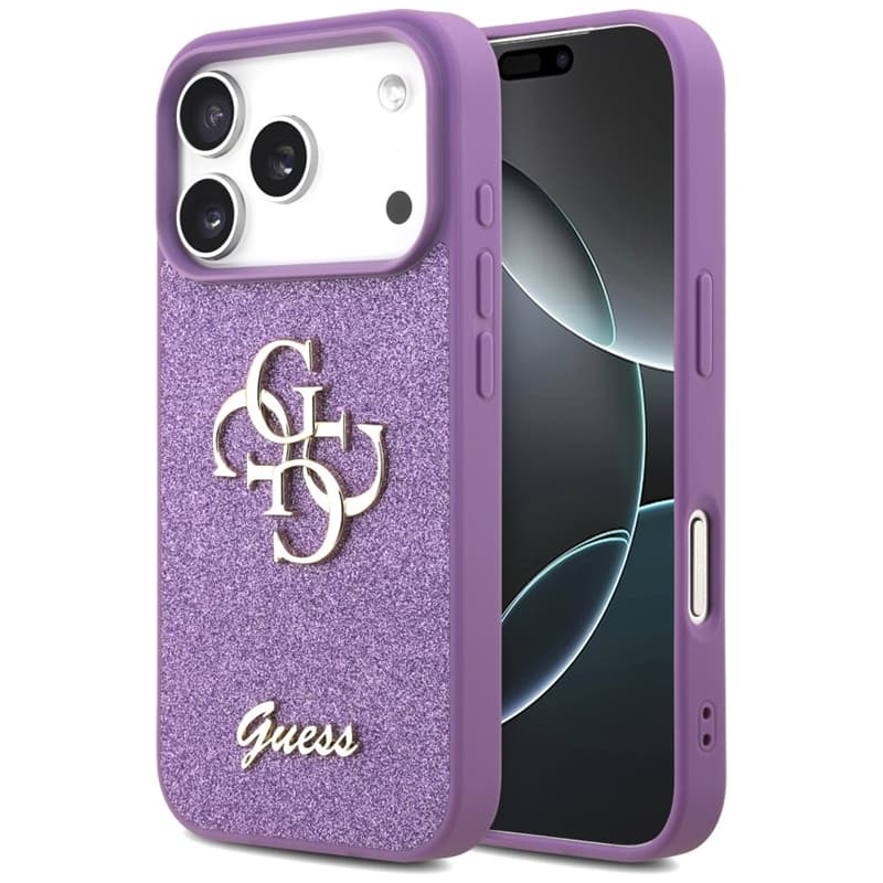 Guess Fixed Glitter Big 4G - Case iPhone 17 Pro (lilac) 1
