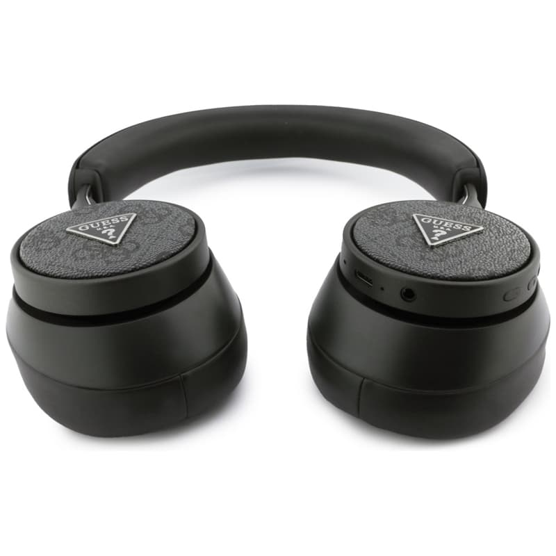 Guess 4G Triangle Logo - Bezdrátová sluchátka přes uši Bluetooth V5.4 ENC (Černá) 6