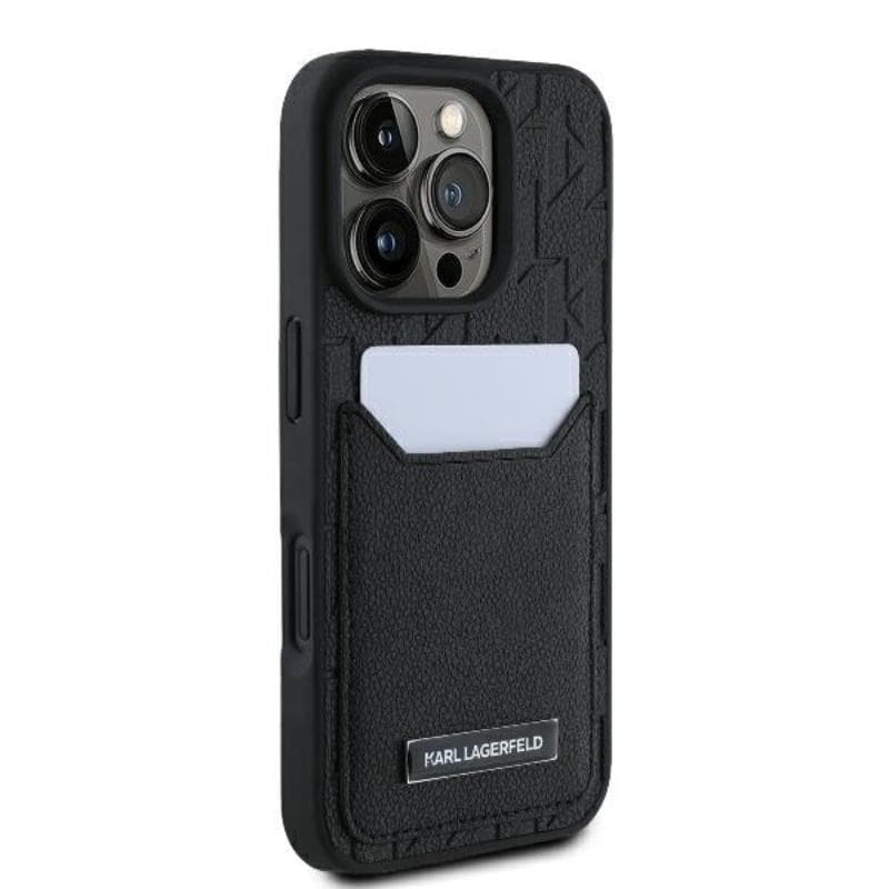 Karl Lagerfeld Cardslots Monogram - Case for iPhone 16 Pro (black) 4