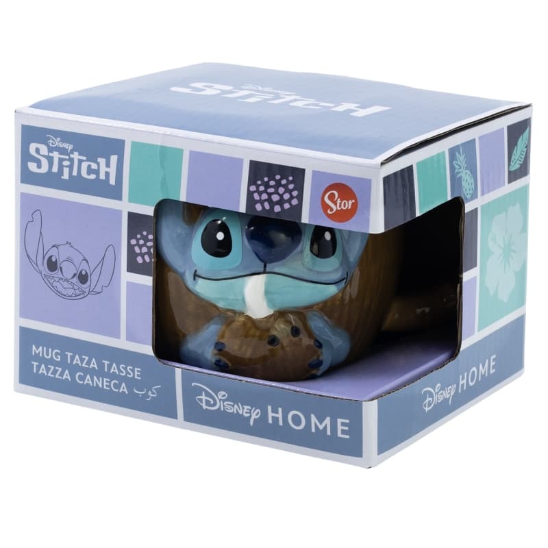 Disney Stitch - 3D Ceramic Mug in a Gift Box from the Coconut Collection 325 ml 3