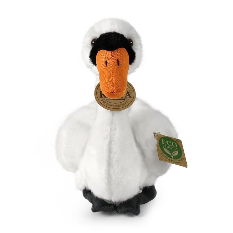 Rappa - Plush realistic swan stuffed animal 20 cm Eco-Friendly 2