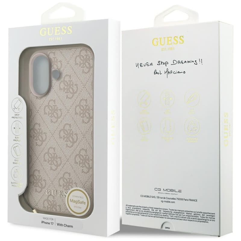 Guess 4G Charms Collection MagSafe - iPhone 17 Case (Pink) 7