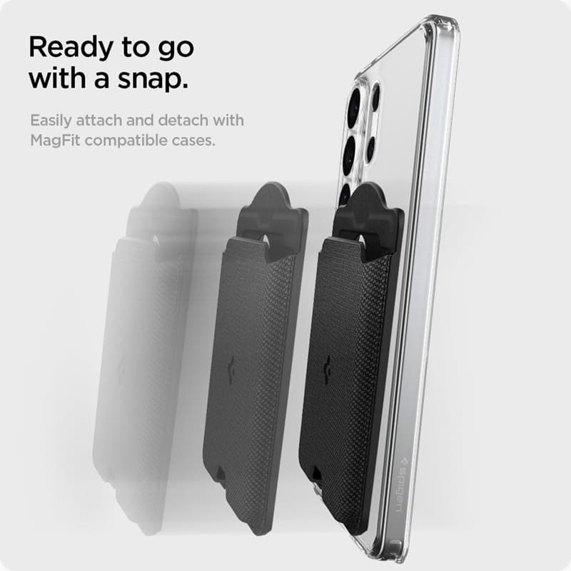 Spigen Urban Fit Wallet MagSafe - Magnetic Wallet (Black) 8