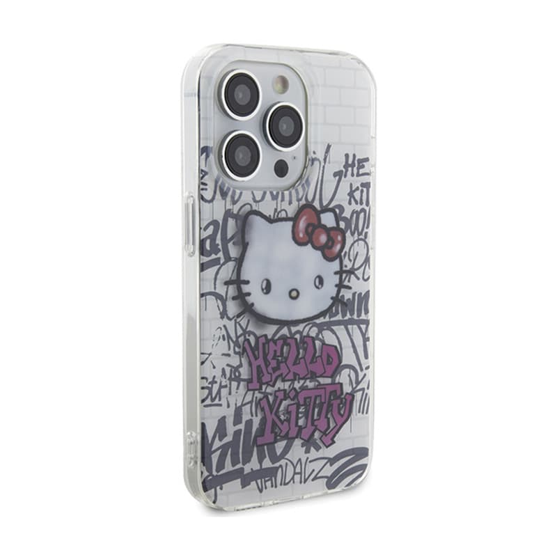 Hello Kitty IML Kitty On Bricks Graffiti - iPhone 15 Pro Max Case (white) 4