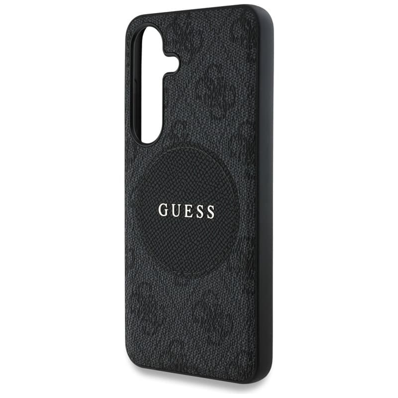 Guess 4G Round Patch Classic Logo MagSafe - Case for Samsung Galaxy S25+ (black) 6