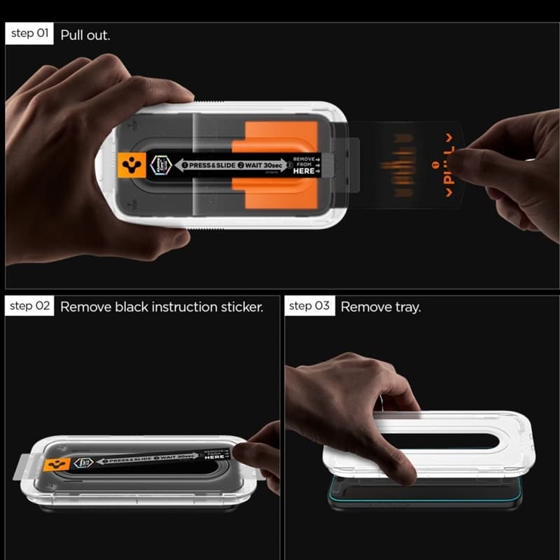 Spigen GLAS.TR EZ Fit Pro 2-Pack - Tempered Glass for Samsung Galaxy S25 FE 8